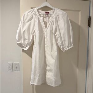 ASTR Ivory Puff Sleeve Dress